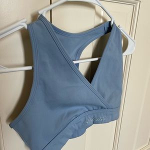 Alphalete Surface Laser Wrap Bra